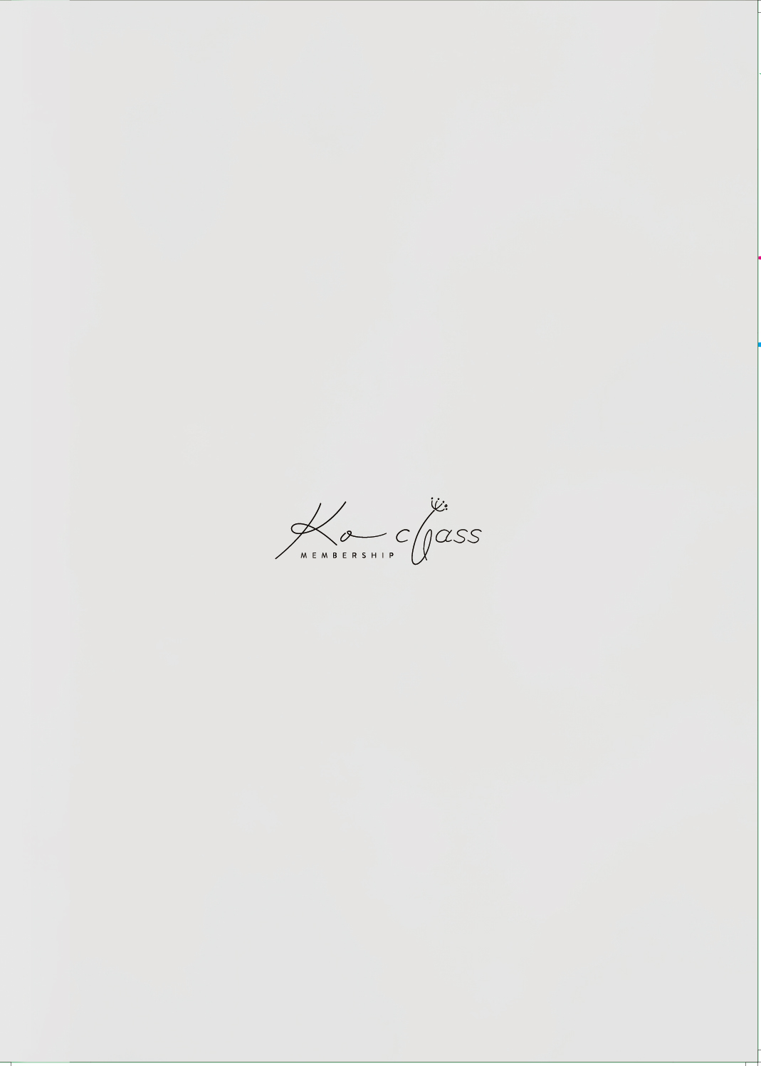 KO CLASS 冊子 裏表紙